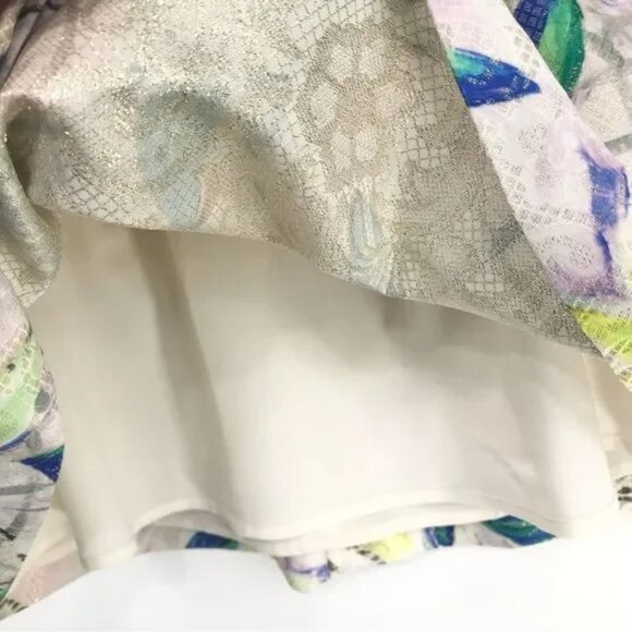 Anthropologie Leifsdottir bird print Jacquard sleeveless fit and flare blouse 10 - Picture 7 of 10